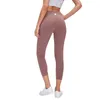 LL-pantalones de Yoga para mujer, pantalones recortados, Push Ups, mallas deportivas suaves de cintura alta, pantalones deportivos elásticos con elevación de cadera 267S