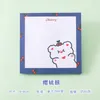 Notes 80 pages set Cute Blue Bear Memo Pad Sticky Notebook Stationery School Supplies Kawaii 220927