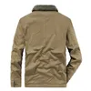 Neue Fleece Herren Cargo Baumwolle Jacke Verdicken Liner Casual Parka Mantel Männlichen Warme Einfarbig Oberbekleidung Pelz Kragen Mäntel