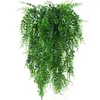 Flores decorativas Plantas verdes artificiales Hojas de hiedra colgantes Simulación de pared Ramas de ratán Planta-Hoja de otoño Decoración de boda para el hogar