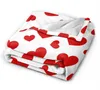 Couvertures jet la couverture de la Saint-Valentin mignon coeurs d'amour rouge