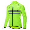 Racing Vestes Hommes Coupe-Vent À Capuche Vélo Veste Respirant Haute Visibilité Réfléchissant VTT Vélo Vélo Équitation Sport Manteau Plus La Taille