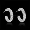 Charm Fashion Charm 925 Sterling Sier Earring For Women Round Stud Christmas Gift Party Wedding Sieraden 1257 T2 Drop Delivery 2021 EAR DHGZU