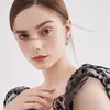 Dangle Earrings 925 Sterling Silver Drop Lever Backs Moissanite For Woman Wedding Banquet Fine Jewelry 2022 Trend