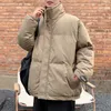 Mens Down Parkas Men for Winter Travel Bubble Coat harajuku mode överdimensionerad vinter tjockare bomullsjacka avslappnad varm beskuren pufferjacka 220927