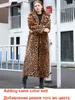 Damen Jacken ZADORIN High Street Leopardenmuster Langer Kunstpelzmantel Flauschige Jacke für Frauen Winter Kunstkaninchenfell Trenchcoat Plüschjacken 220926