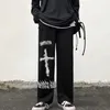 Herresp￥r aolamegs gotiska byxor m￤n japanska casual tr￶jor graffiti anime punk hippie bred ben byxor harajuku high street streetwear 220926
