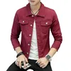 Jackets masculinos de jeans de jeans masculinos de jeans masculino Male outono de primavera clássico preto branco 220927