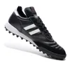 Chaussures de football pour hommes Mundial Team Astro TF Crampons Turf Football Boots Noir Blanc Classique Scarpe Da Calcio