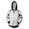 Men's Hoodies Movie Cosplay 3D Print Shadow Stormtrooper Sweatshirt Adult Unisex Death Zipper Hooded Jacket For Autumn