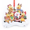 Decorações de Natal Papai Noel Elk Pingententes Diy Resina Christmas Tree Pingente Party Home Gifts for Family Friends by Air A12