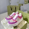 Designerskie buty na sneaker luksusowe mody mężczyźni kobiety o niskim koronkowym skórzanym swobodnym mieszkania