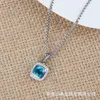 Petite hoge kettingen gedraaide ketting heren strengen kwaliteit sieraden BlueTopaz ontwerpers zwarte onyx amethist granaat diamant high-end sieraden dames