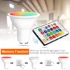 Led Bulbs RGB Lamp AC 85-265V RGBW RGBWW 8W Holiday Decor Lighting Dimmable Light IR Remote Control