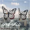 Wall Stickers 3D Butterfly Decor With Adhesive Gold Metallic Drop Delivery 2022 Bdebag Am2Kj