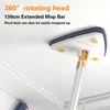 MOPS -Extendable Triangle 360 ​​° Roterabel Squeeze Floor Cleaning Wet and Dry 1,3m Home Tak Windows Tools 220927