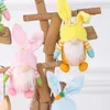 NUOVOGnomo di coniglio di Pasqua Vecchia bambola Forniture per feste Peluche Conigli Orecchie Figurine Ornamenti Bambole nane Regalo per bambini Decorazione della casa