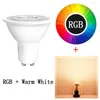 مصابيح LED RGB مصباح AC 85-265V RGBW RGBWW 8W إضاءة الإضاءة العطلات الخفيفة IR التحكم عن بُعد