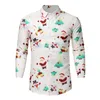 Casual shirts herenhemden heren shirt medium mouw kerst herfst blouse winter lange mode heren topmannen kort