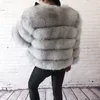 Piel de mujer Estilo de imitación Abrigo de piel real 100% Chaqueta natural Mujer Invierno Cuero cálido Chaleco de alta calidad 220927