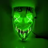 Gl￼hen Kuss Me Grimace Face Maske Halloween Dekorationen Glow Cosplay Coser Masken PVC LED Lightning Frauen M￤nner Kost￼me f￼r Party Wohnheimdekoration
