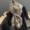 Scarves Luxury Winter Cashmere Scarf Women 2022 Design Warm Pashmina Blanket Horse Female Shawl Wraps Thick Foulard Bufanda