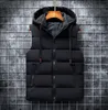 Män s västar män l 6xl parka huva väst vinter hösten tjock varm casual vindbrytare baggy vadderad ytterkläder waistcoat ärmlös jacka 220926