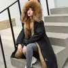 Womens Fur Faux Thick Warm Hooded Overcome Winter Staccabile Raccoon Liner Imitazione Coat Femminile Cold AllInOne Overcoat 220927