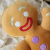 Christmas Toy Supplies 3060cm Cartoon Cute Gingerbread Man Plush Toys Pendant Stuffed Baby Appease Doll Biscuits Pillow Reindeer for Kids Gift 220924