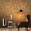 Wallpapers American Vintage Big Flower Blue Red Wall Papers Home Decor Living Room Bedroom Exotic Ethnic Wallpaper Roll Mural Papel Pintado 220927