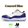 أحذية كرة السلة Jumpman 11 11S Sneakers Pure Violet Cool Gray Concord Bred Bright Citrus UNC Mans Women Win Like 96 Platinum Tint Size 36-47