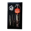 Rökningstillbehör Unika mikro Nector Collector Kit 10mm14mm Tecknad karaktär med titan Tip Dab Rig Glass Straw Set With Box