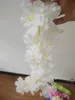 24 kolory 34 cm Elegancka sztuczna impreza kwiatowa wisteria kwiaty winorośli domowe ścian ogrodowy wiszący DIY Rattan Centerpiece Xmas Wedding Dekoracja 0927