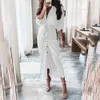 Casual Dresses 2022 Summer Women Striped Leopard Print Shirt Dresses Bandage Button Elegantes Long Dress Vintage Vestidos de Mujer Casual Robe T220905