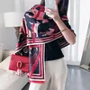 Bufandas bufanda cálida chal de Cachemira de mujer de longitud media cadena de carruaje de señora de moda Foulard decorativo Pashmina manta femenina 20228tsm