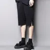 Pantaloni da uomo estivi giapponesi semplici con orlo diviso Design da uomo casual corto corto grande moda