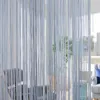 Cortina 2022100x200cm cortinas de Color sólido rayas blanco en blanco gris línea clásica ventana persiana cenefa divisor de habitación puerta decorativa