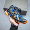 Designer donne uomini scarpe casual paris runner 7.0 trasmetti istruttori retr￲ retr￲ nera blu blu bordeaux decostruzione