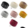 Headbands Knitting Headband Women Weave Solid Color Keep Warm Fashion Turban Hair Band Accesories Autumn Winter 6 8Hf K2 Drop Deliver Dhtfv