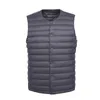 Gilet da uomo Uomo 90 Gilet bianco Gilet da uomo Gilet ultraleggero Cappotto senza maniche portatile Uomo Collo tondo invernale Fodera calda 220926