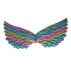 Angel Wings Decor Arcobaleno Colori Angeli prestazioni per bambini cosplay oggetti di scena per feste ali di unicorno per bambini Decorare il montaggio BBB15798