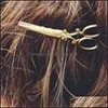 Haarspangen Haarspangen Retro Haarnadel Clips Persönlichkeit Original Mode Schöne Kleine Schere Seitenclip Legierung Einfache Haarschmuck Dhrf0