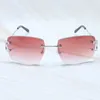 Lunettes de soleil France Trending Product Mens Fashion premium Designer Lunettes de soleil Big C Wire primes Metal Sunglass Vintage Eyewear