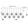 Şeritler Dize Işıkları Noel Dekorasyonları Odası Mobilya Malzemeleri LED BALE BALE ICICLE IŞIK