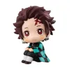 أنيمي مانغا أنيمي شيطان Slayer الشكل 7 سم Nezuko Tanjirou Zenitsu inosuke Kyoujurou Kanawo Kawaii Toy Q Gigural PVC Model Gift 220923