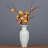 Party Decoration Persimmon Ornaments Decorations 93 Cm Home 5 Fruits Flower Arrangement Accessories 93cm Well-made Fruit Tree Branch