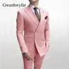 Mens Suits Blazers Gwenhwyfar Sky Blue Men Suits Double Breasted Gold Button Groom Wedding Tuxedos 의상 Homme 2 조각 220927