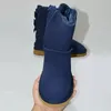 Botas de nieve mujer Triple Negro Castaño Púrpura Rosa Azul marino Gris Moda Clásica Sobre la rodilla Tobillo Bota corta Mujer Damas Mantener calientes Botines de diseñador Zapatos