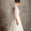 Bridal Fingertip Veil Soft Double Layer With Comb Bling Bling White Ivory Veils Wedding ZD121