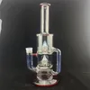 Стеклянная кальян Американский красный и секретный белый inv4 Recycle Bong New Design Высокое количество